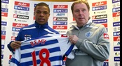 QPR boss Harry Redknapp welcomes Loic Remy to the club in January 2013.
